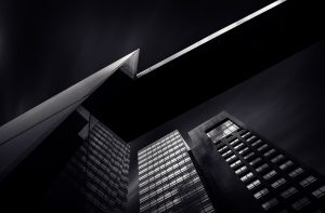 skyscraper slide black white gray